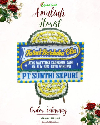 Papan Bunga Duka di Giricahyo